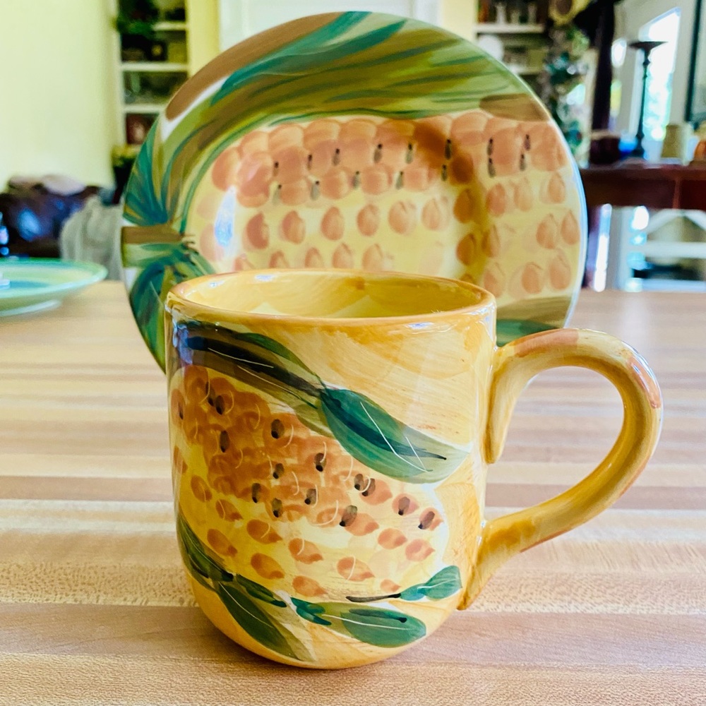 Pfaltzgraff Central Market (Retired) Cup/8” Plate